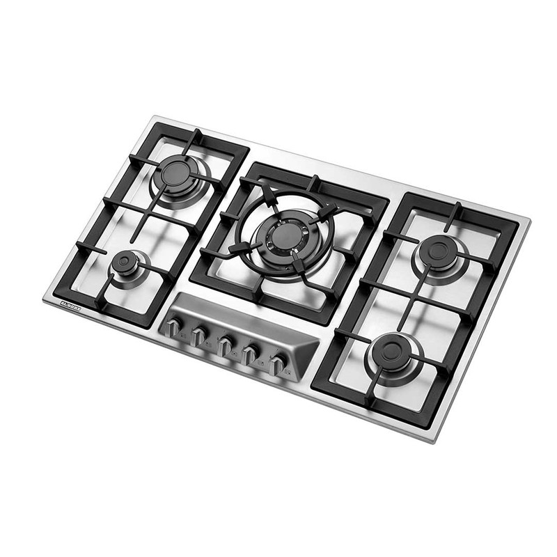 اجاق گاز صفحه‌ای پنج شعله استیل البرز مدل S-5960