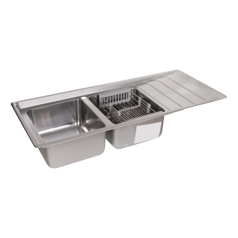 سینک ظرفشویی استیل بیمکث مدل L-4400 توکار